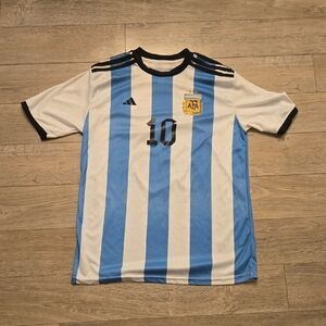 Adidas Mens Leonel Messi Argentina National Soccer Team Jersey